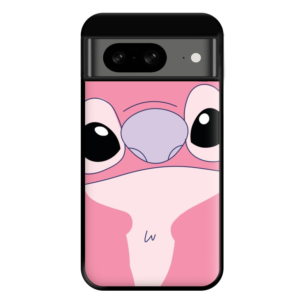 Cute Pink Alien Face Google Pixel 8 Case
