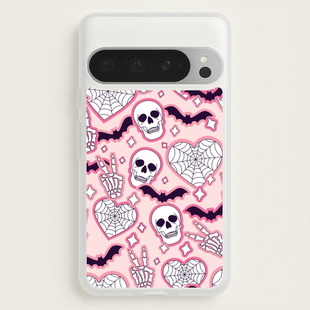 Cute Halloween Stickers Pattern Google Pixel 9 Pro XL Case