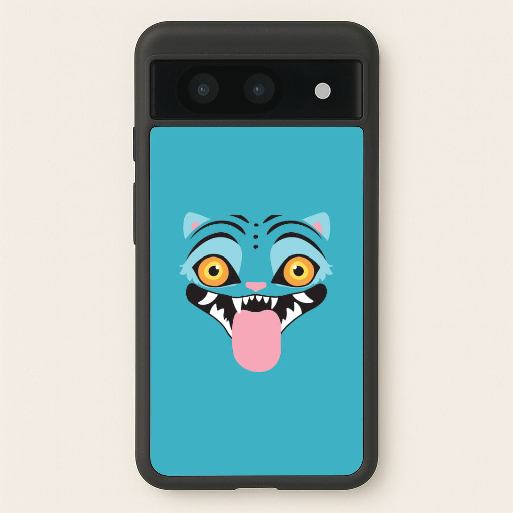 Demon Cat Face Google Pixel 8a Case