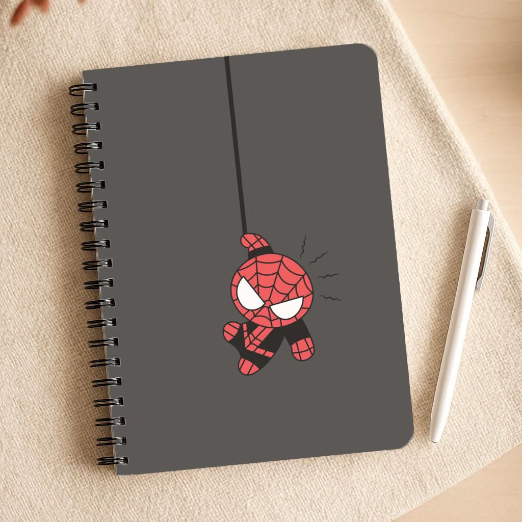 Gray Hanging Spider Hero Notepad