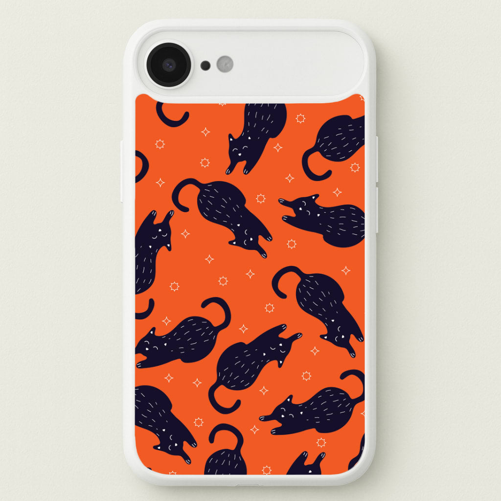 Black Cats And Stars Pattern iPhone 17 Air Case