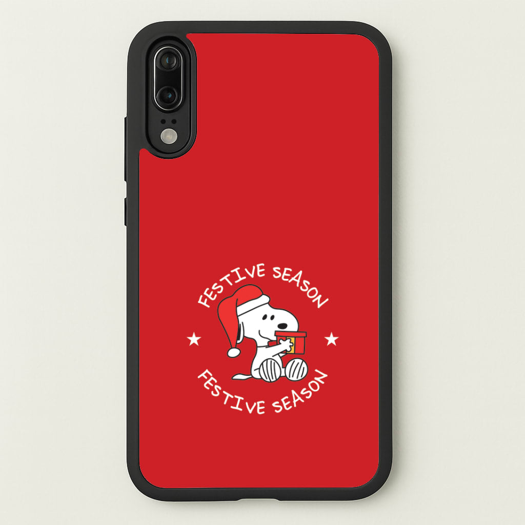Cartoon Beagle Festive Season Huawei P20 Case