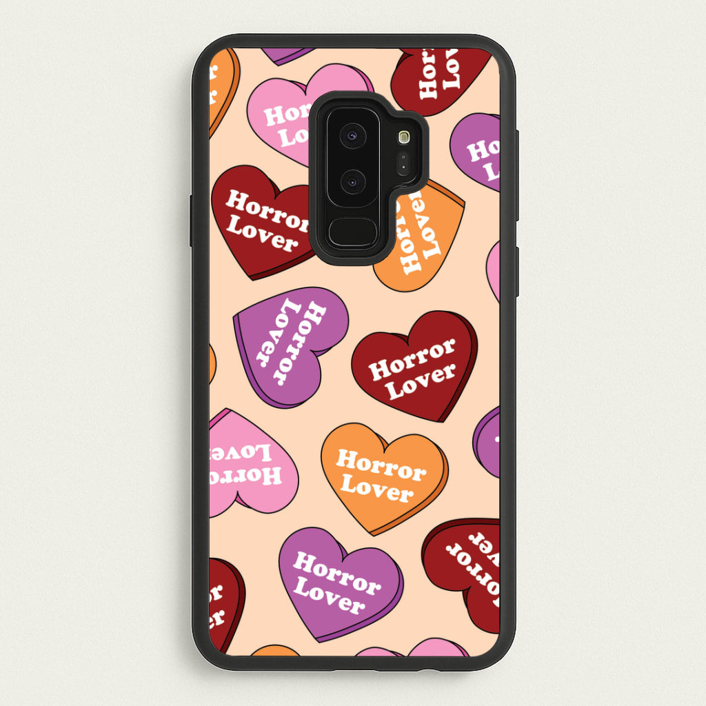Horror Lover Hearts Pattern Galaxy S9 Plus Case