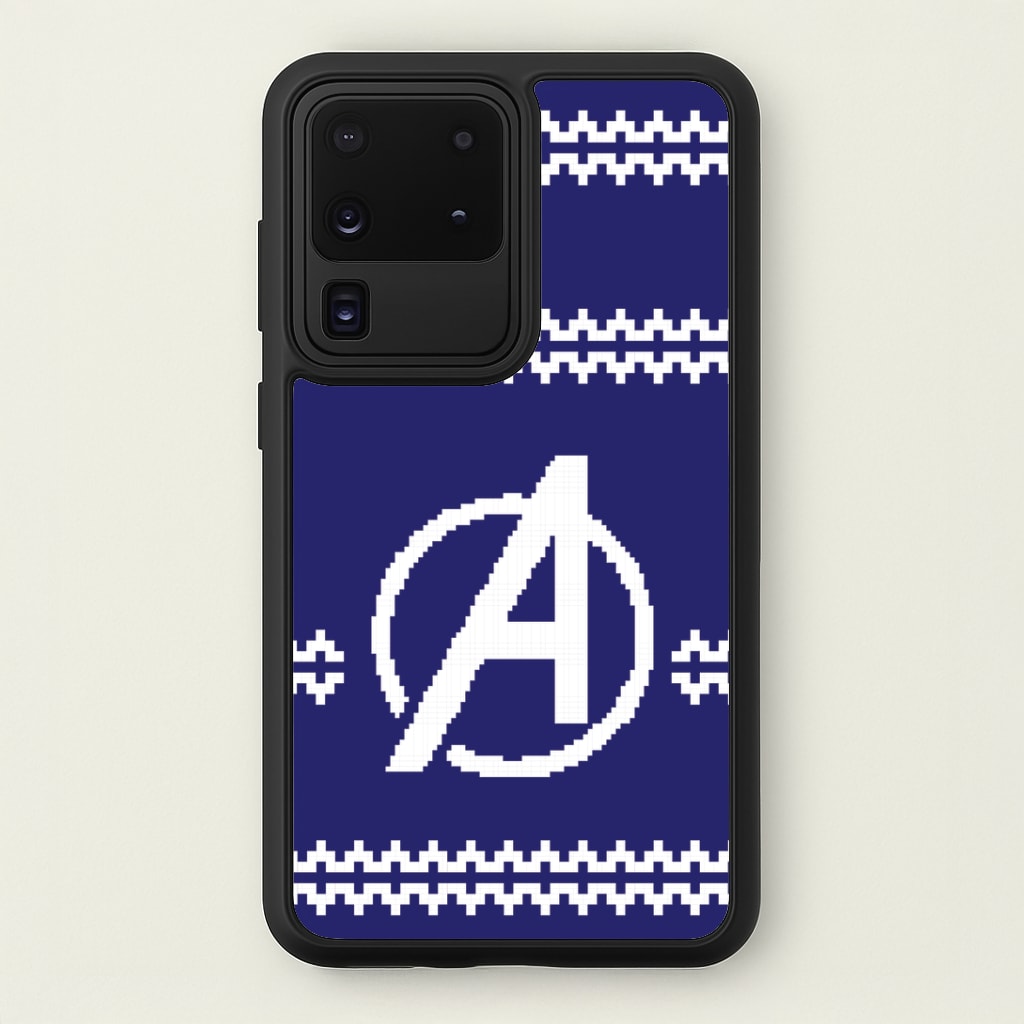 Superhero Team Blue Christmas Jumper  Galaxy S20 Ultra Case