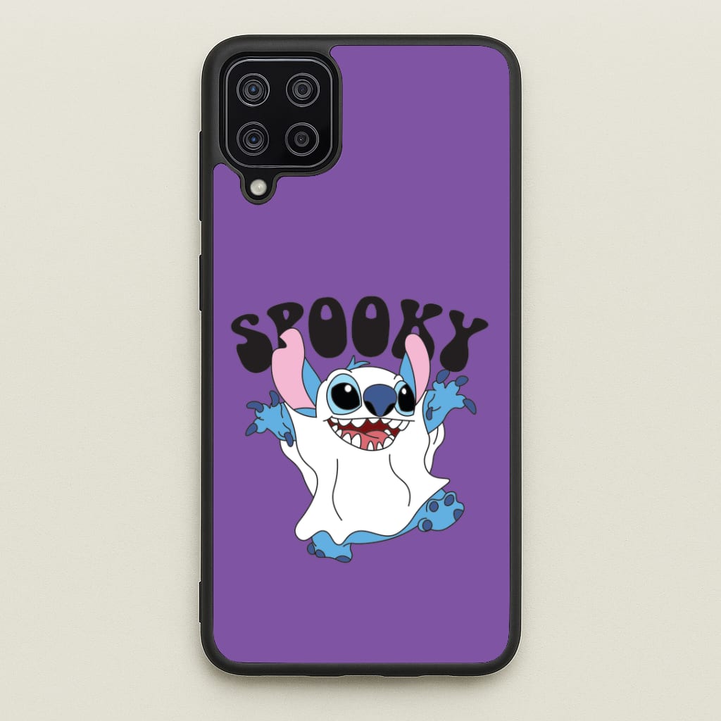 Spooky Cute Blue Alien Galaxy A12 Case