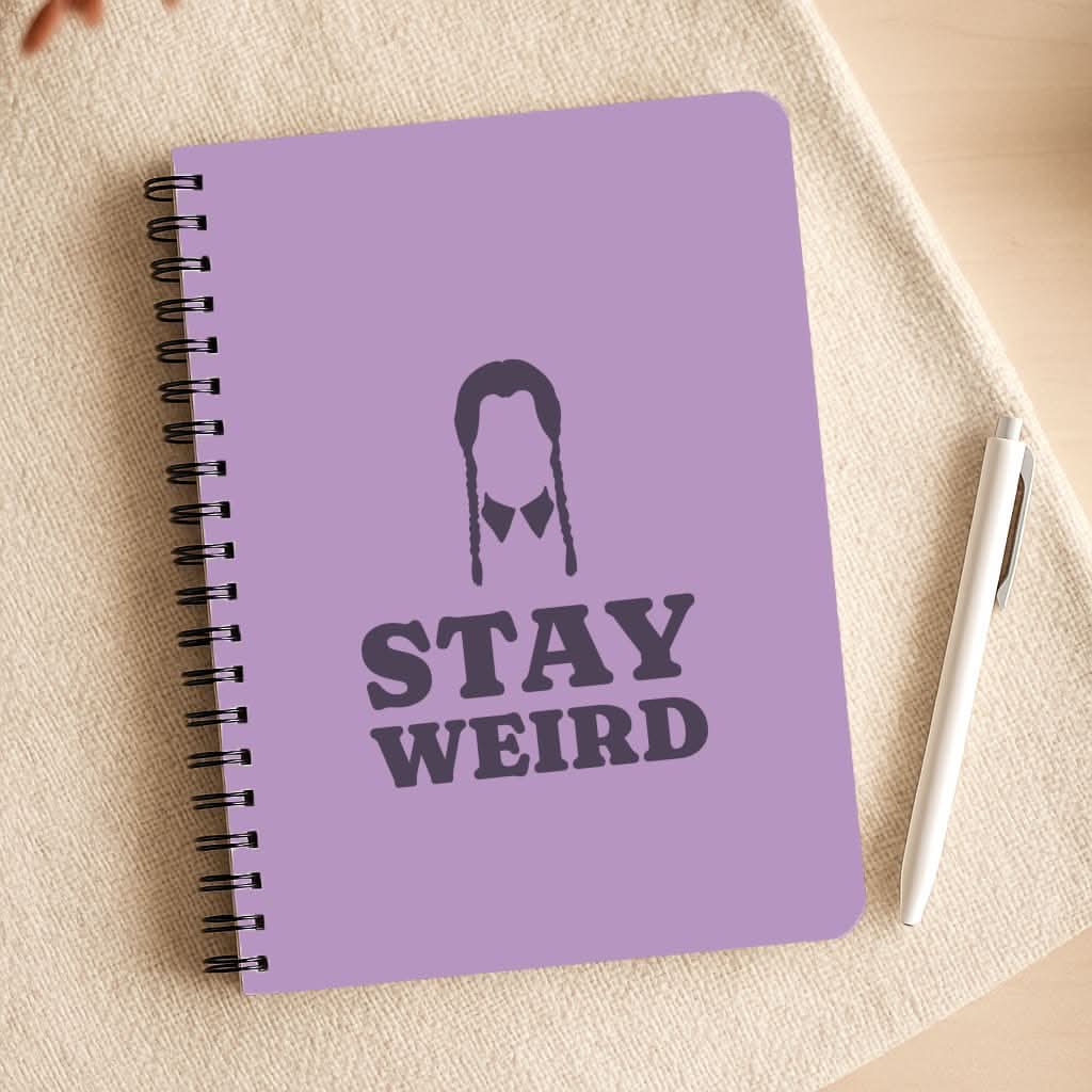Stay Weird Purple Notepad