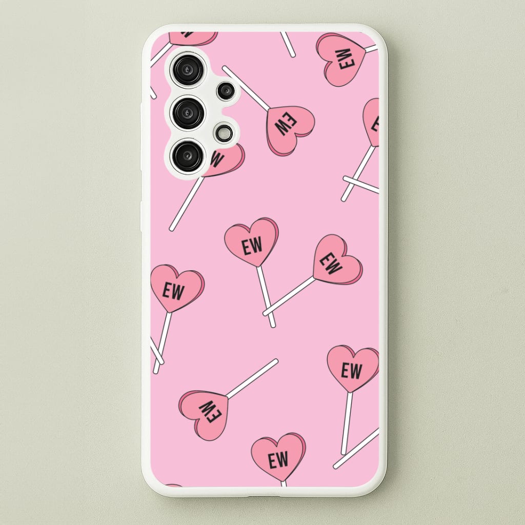 Ew Love Heart Lolipops Pattern Galaxy A13 Case