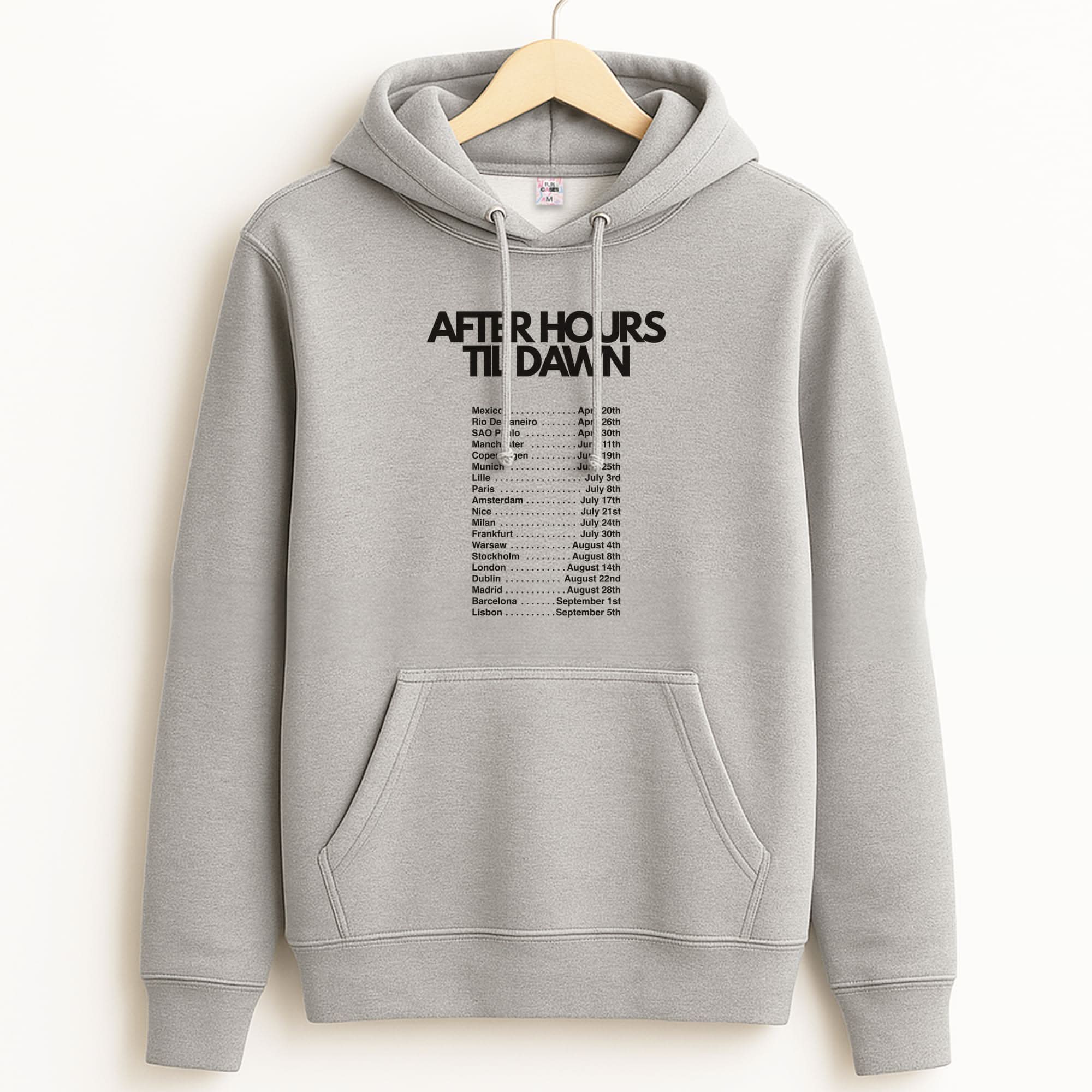 2026 Tour AHTD Unisex Grey Hoodie