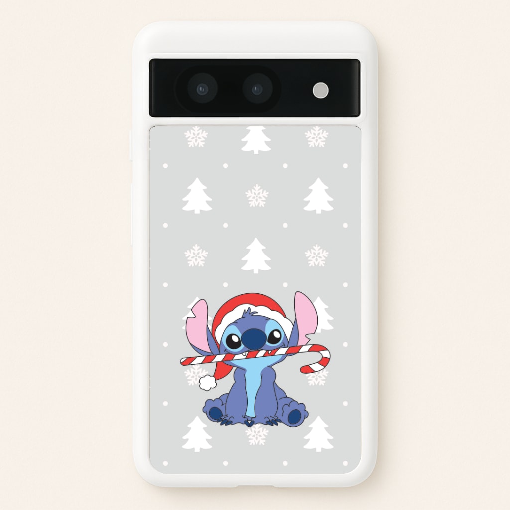 Cute Blue Alien Candycane Google Pixel 8a Case