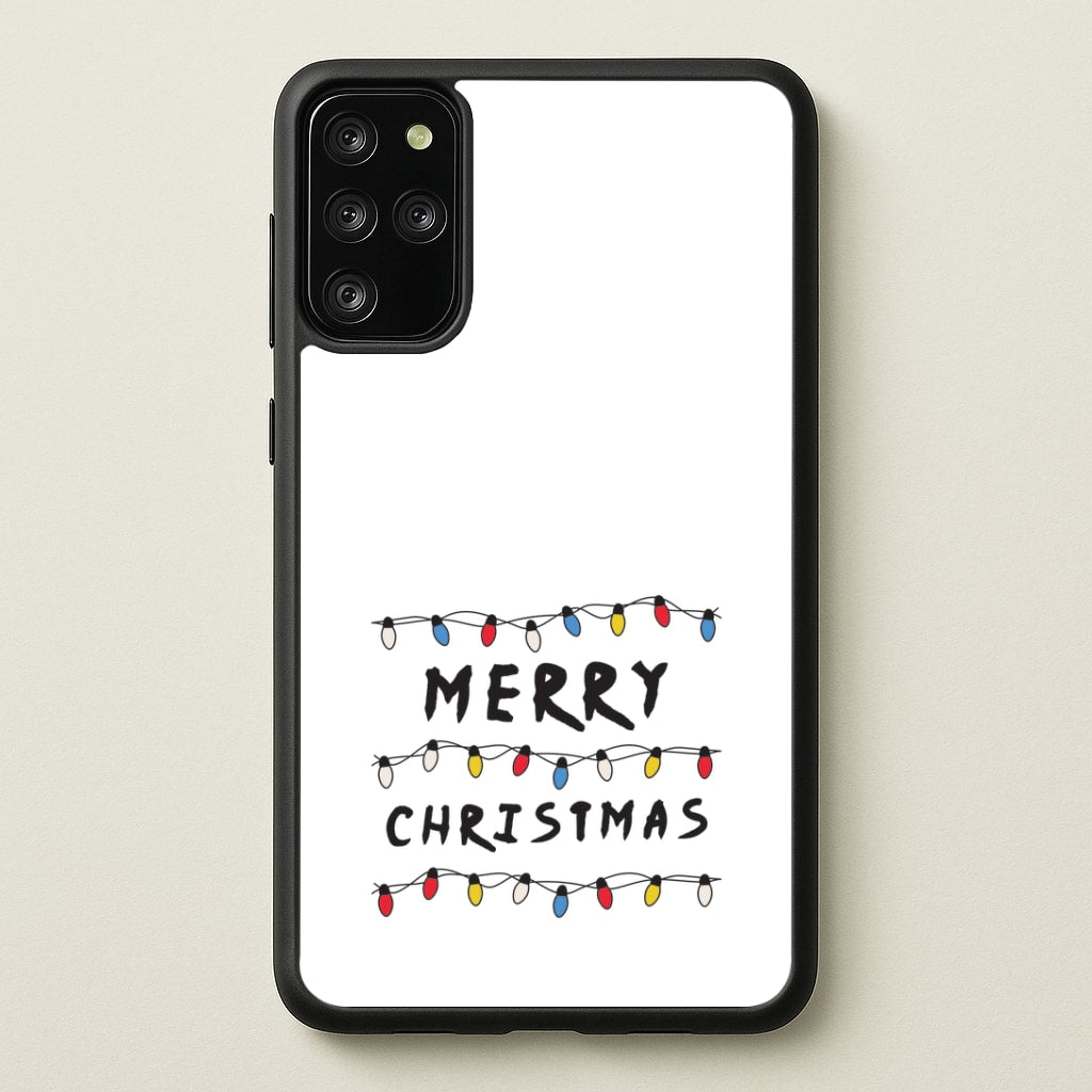 Merry Christmas String Lights Galaxy S20 Plus Case