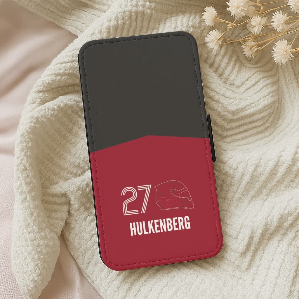 Hulkenberg Helmet 2026 Leather Phone Case