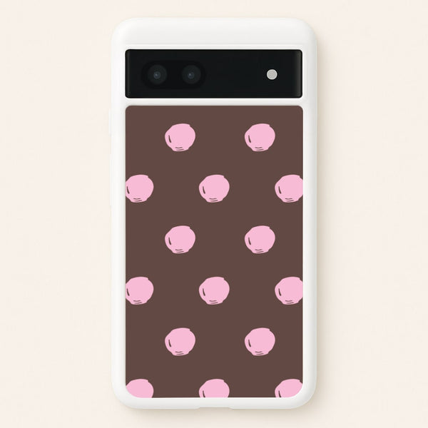 Chocolate & Strawberry Buttons Google Pixel 6a Case