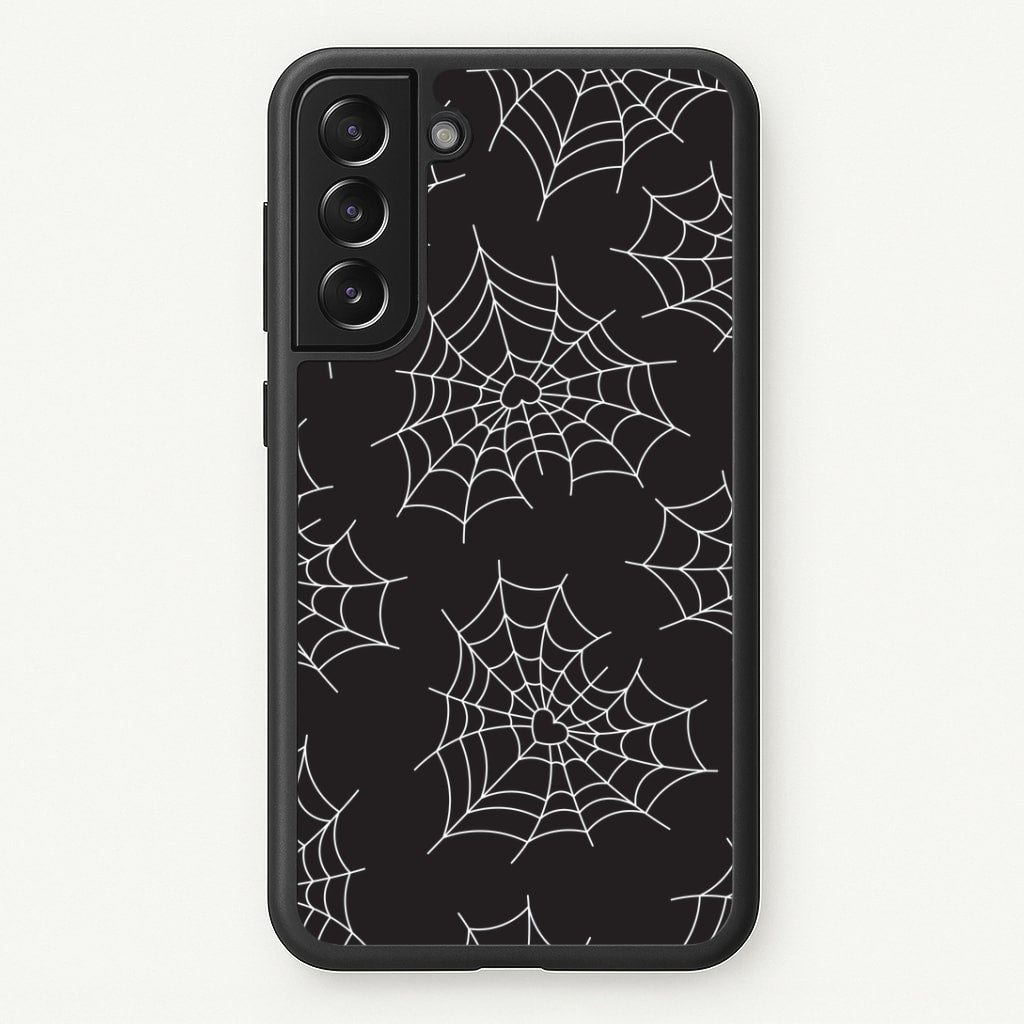 Spiderweb Hearts Pattern Galaxy S22 Plus Case