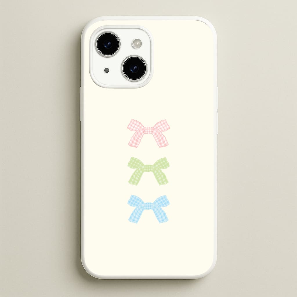 Gingham Tiered Ties iPhone 15 Case