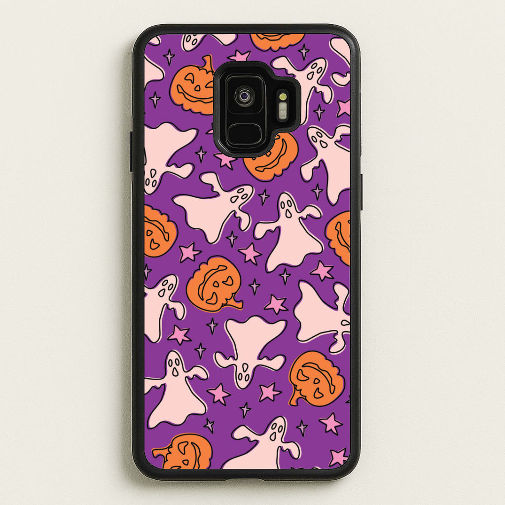 Abstract Halloween Pattern Galaxy S9 Case
