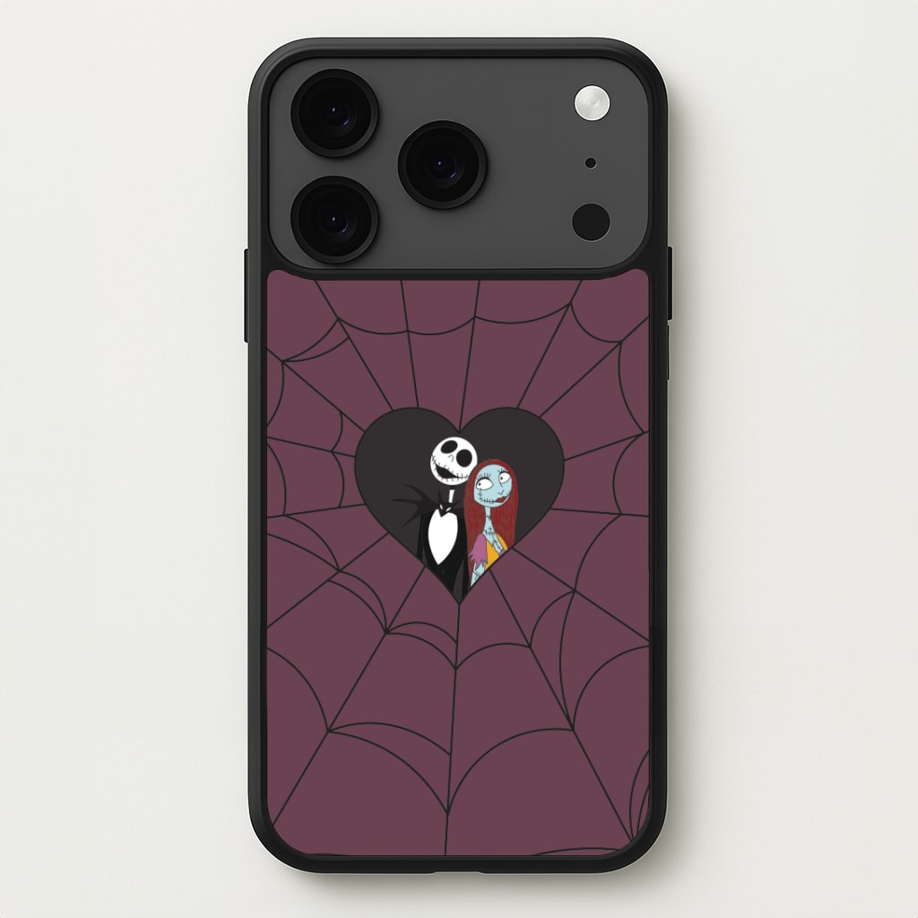 J And S Cobweb Heart iPhone 17 Pro Max Case