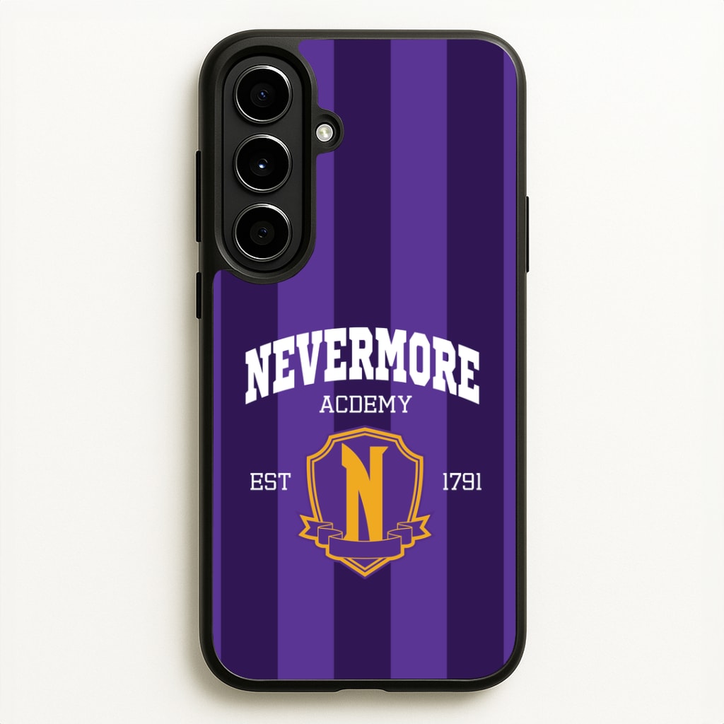 Addams Academy Purple Galaxy A56 Case