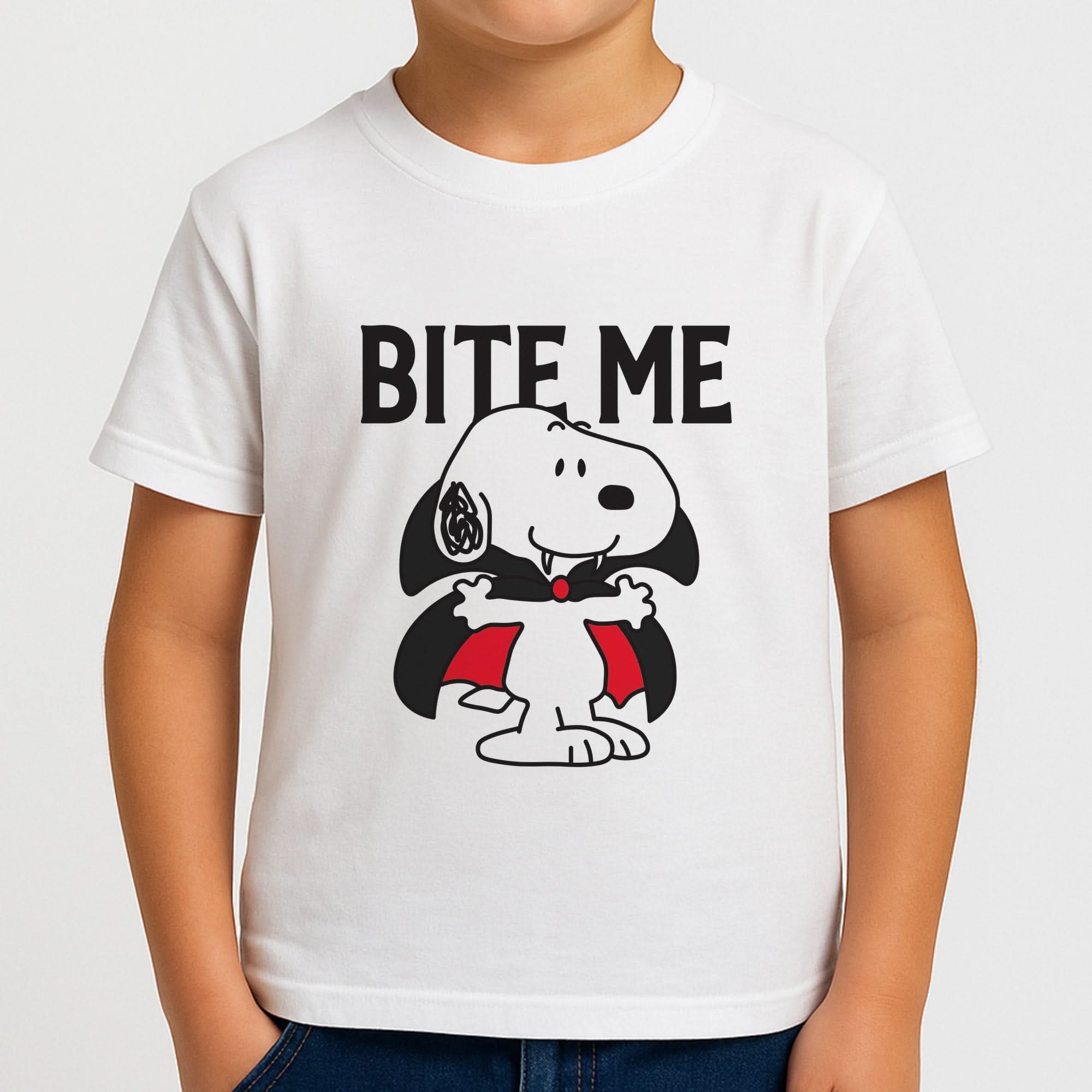 Bite Me Cartoon Beagle Boys T-Shirt