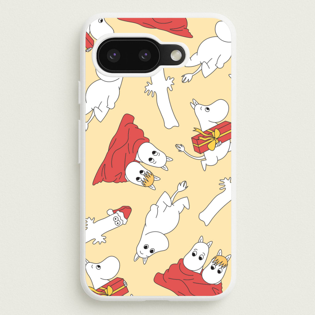 Christmas Mooms Pattern Google Pixel 9a Case