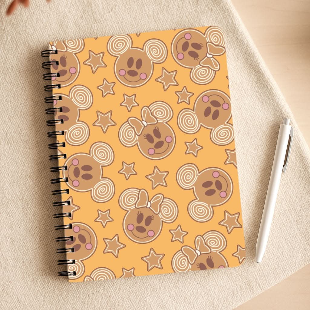Cartoon Mouse Gingerbread Pattern Notepad
