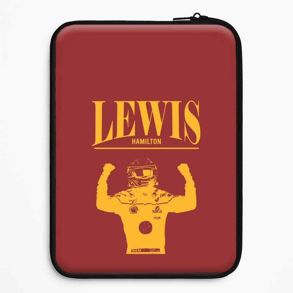 Lewis Red And Gold Universal Laptop Sleeve
