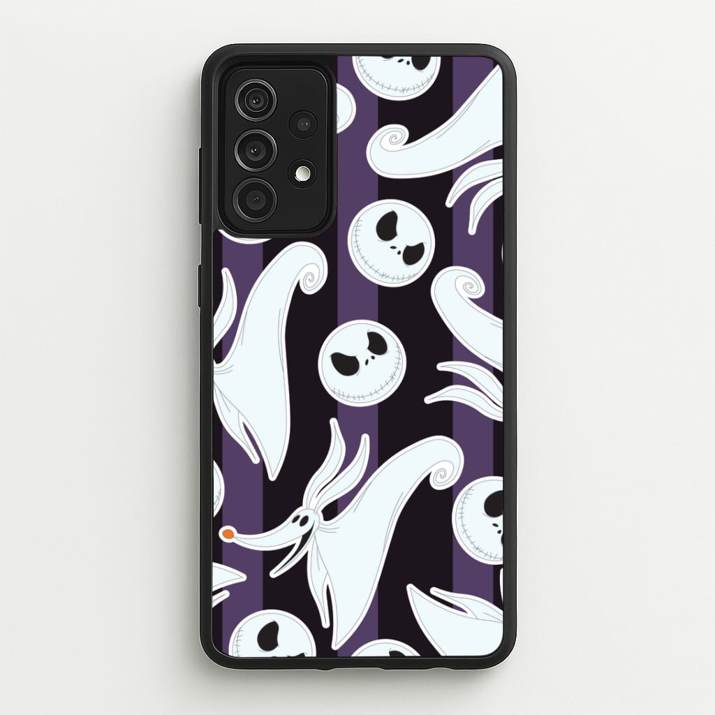 Skeleton Dog And Face Pattern Galaxy A52 / A52s Case