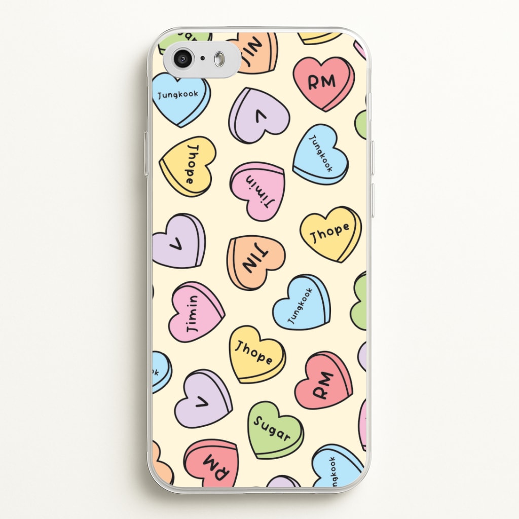 K-Pop Band Members Love Hearts Pattern iPhone 5 / 5s / SE 2016 Case