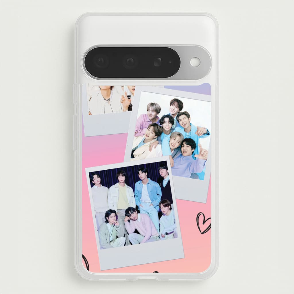 K-Pop Band Polaroid Collage Google Pixel 10 Pro XL Case