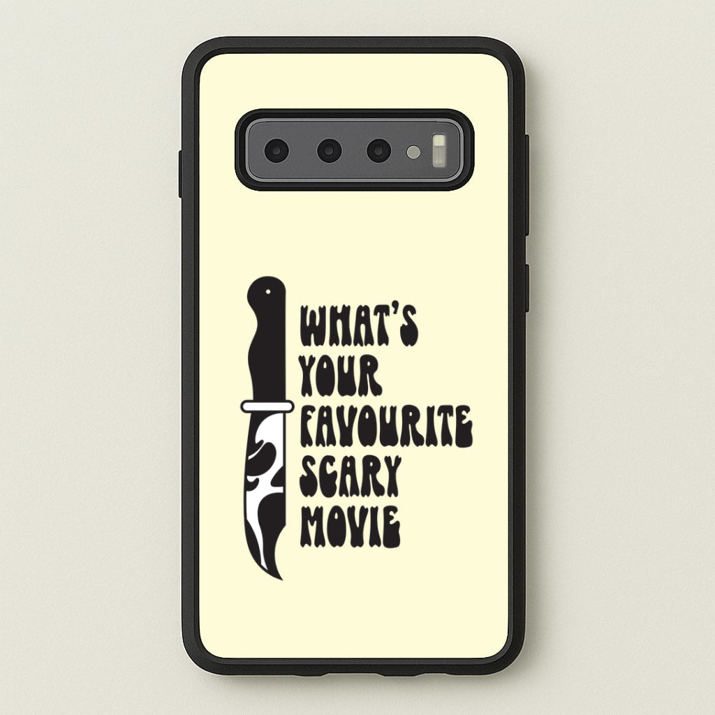 What's Your Favourite Scary Movie Trippy Galaxy S10 Plus Case
