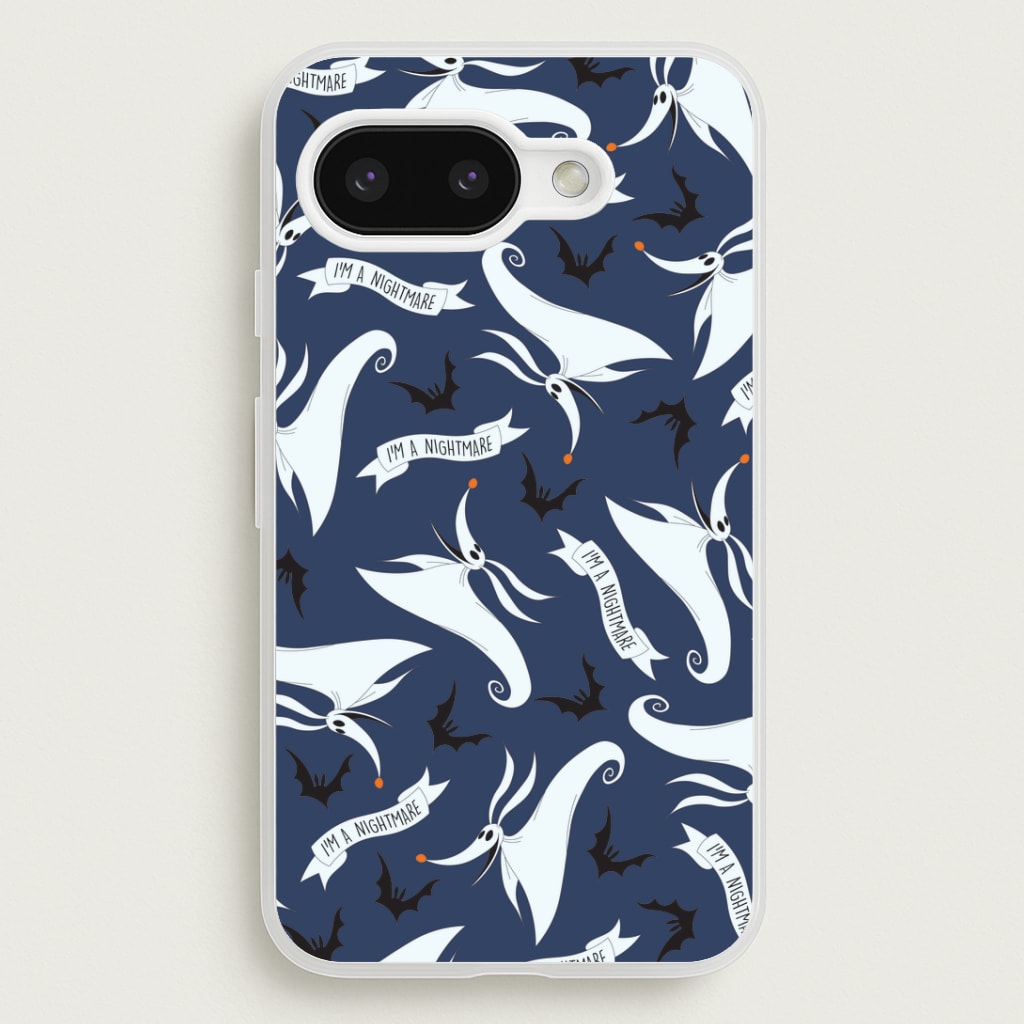 Skeleton Dog And Bats Pattern Google Pixel 9a Case