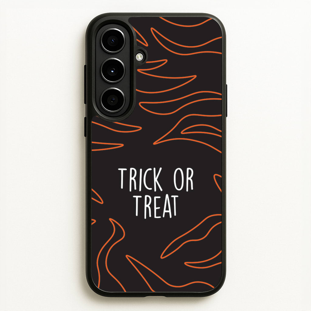 Zebra Print Trick Or Treat Galaxy A56 Case