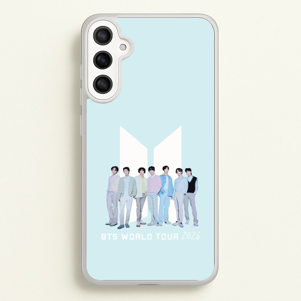K-Pop Band Tour Pastel Blue Galaxy A36 Case
