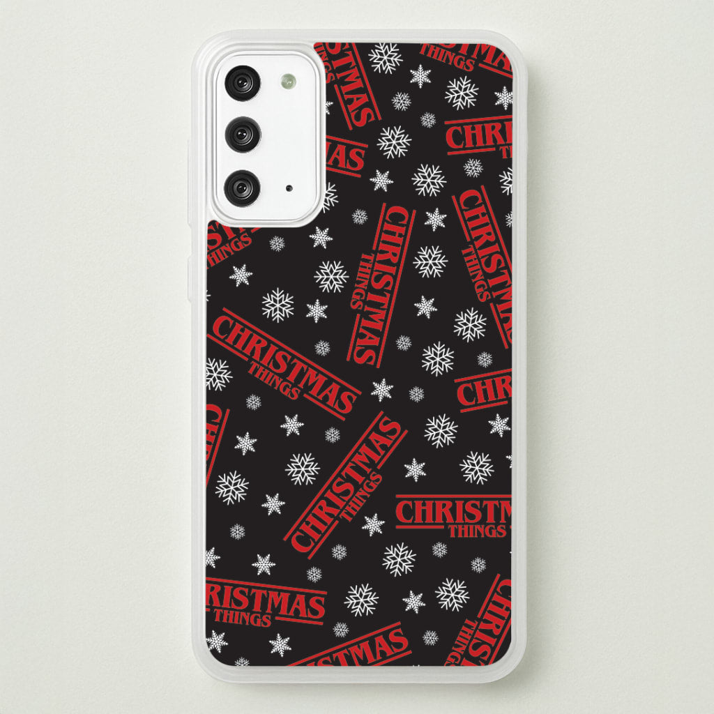 Christmas Things Snowflake Pattern Galaxy Note 20 Case