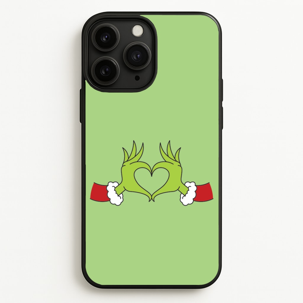Christmas Green Heart iPhone 11 Pro Max Case