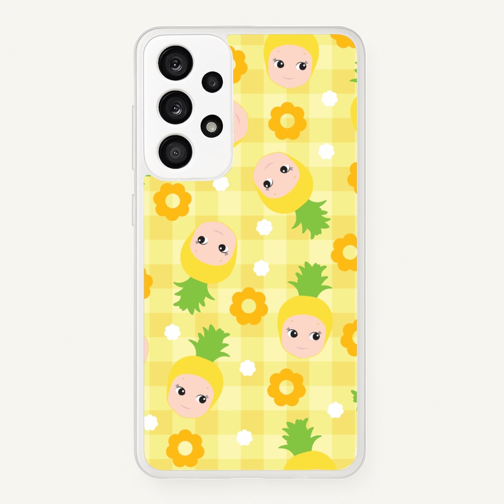 Pineapple Angel Pattern Galaxy A53 Case