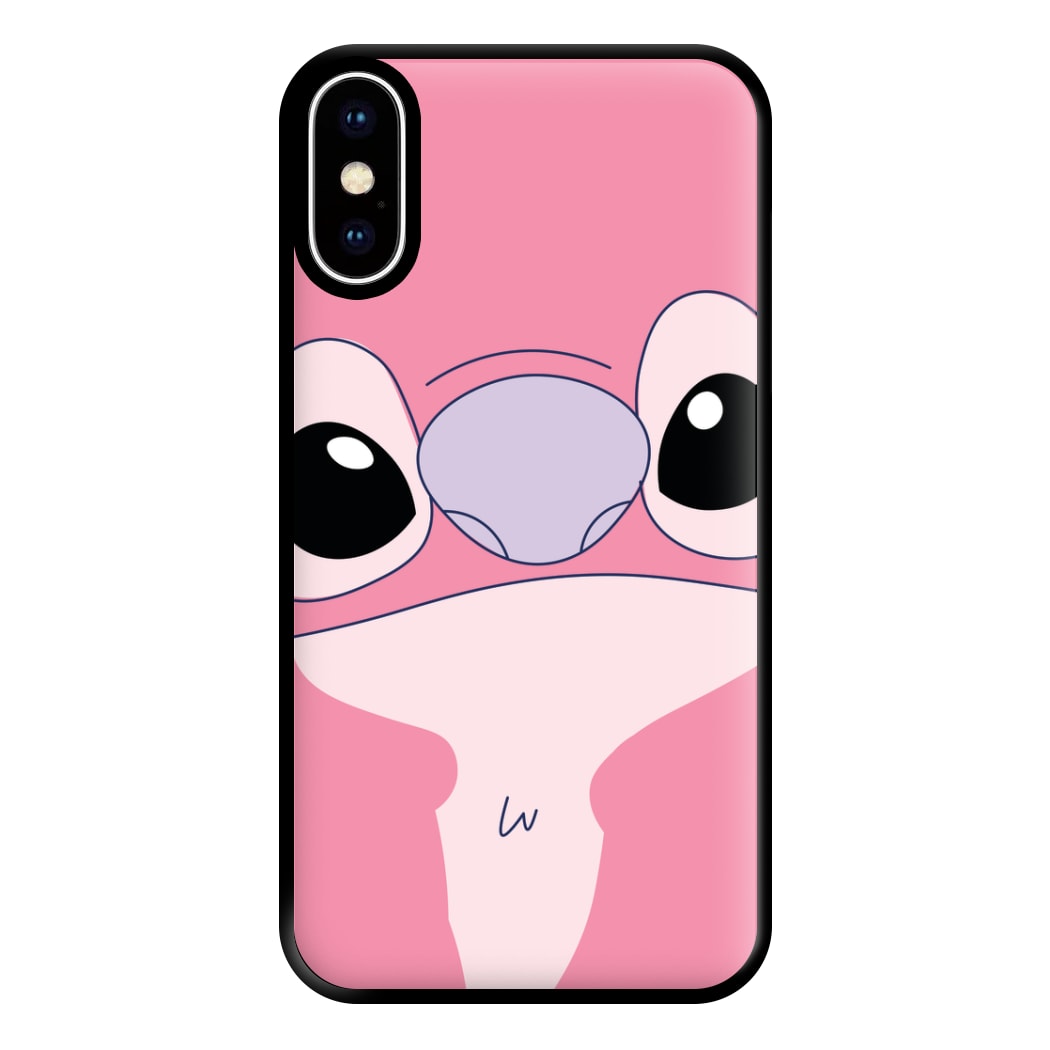 Cute Pink Alien Face iPhone XS Max Case