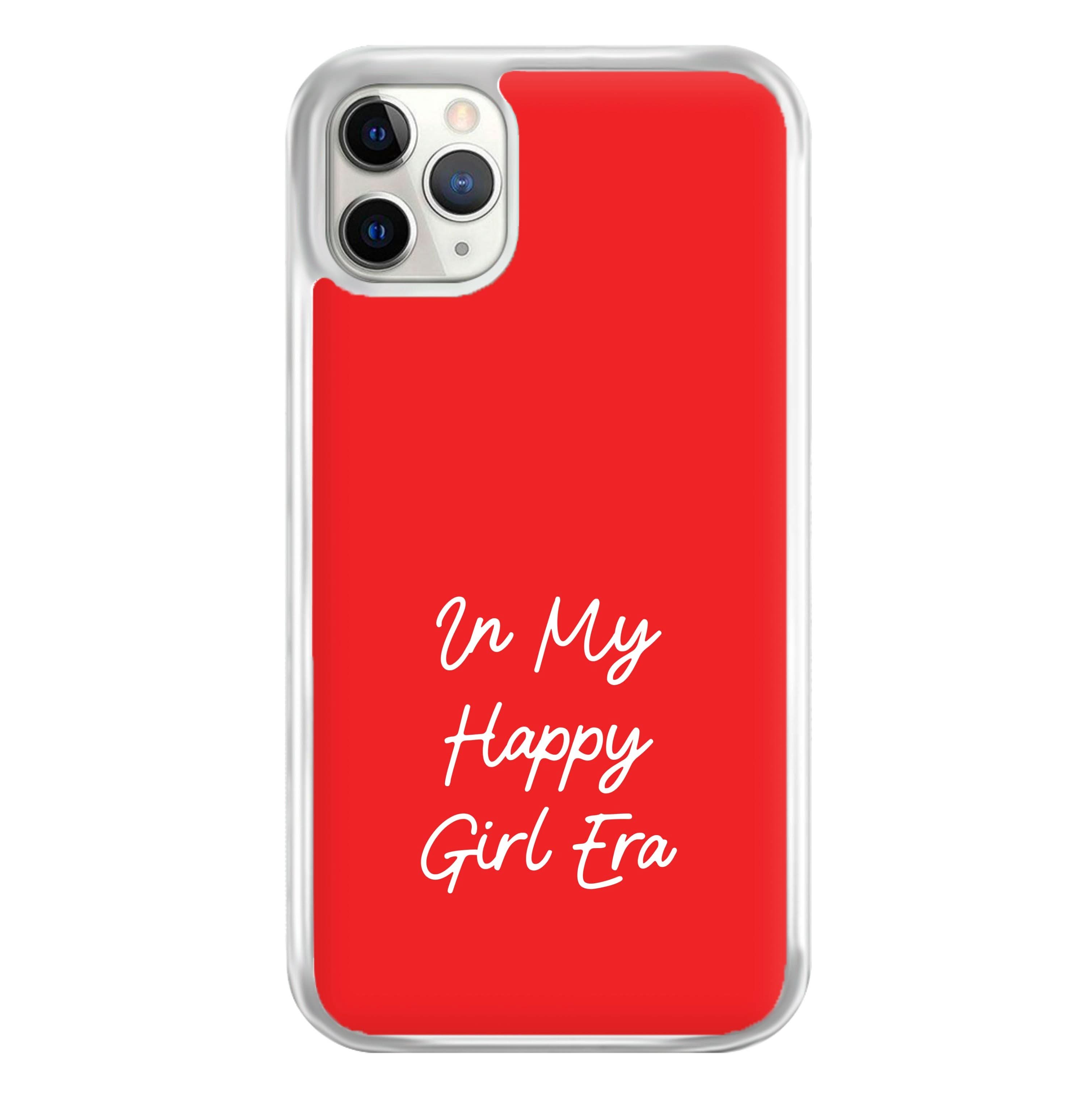In My Happy Girl Era Red Phone Case