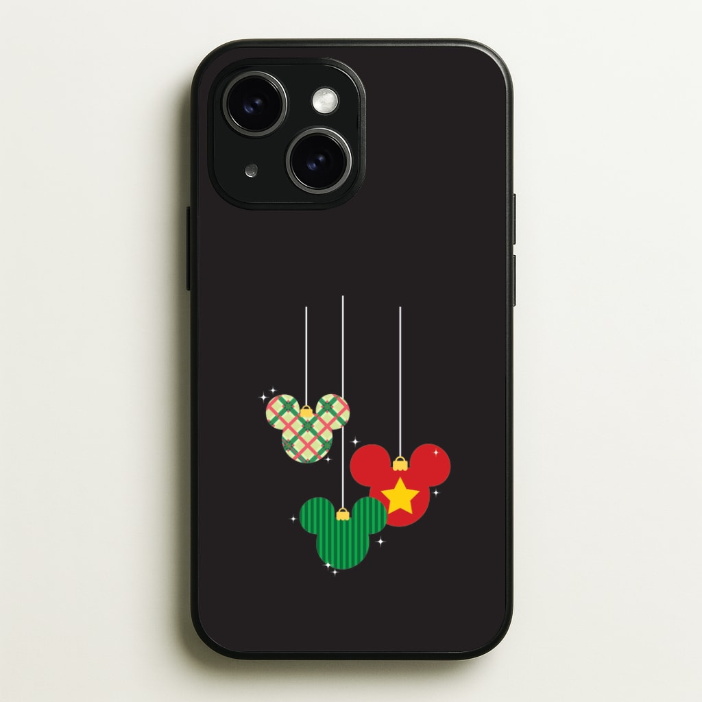Cartoon Mouse Hanging Baubles iPhone 14 Plus Case