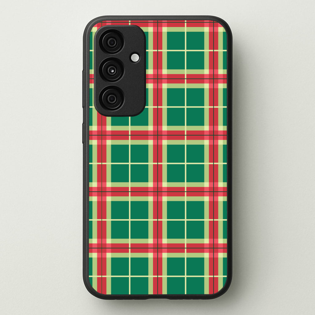 Red And Green Tartan II Christmas Pattern Galaxy A15 Case