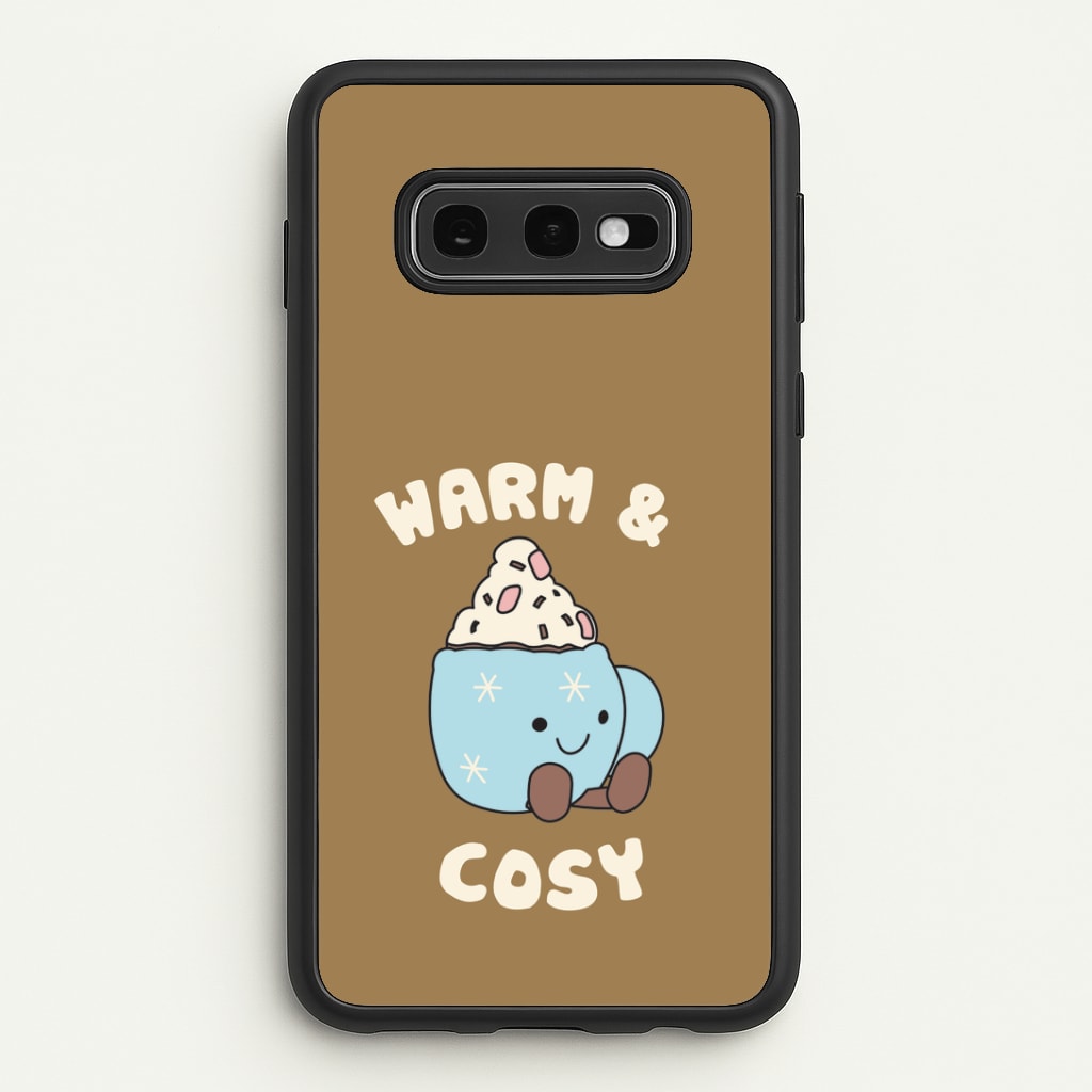 Hot Cocoa Plush Quote Galaxy S10e Case