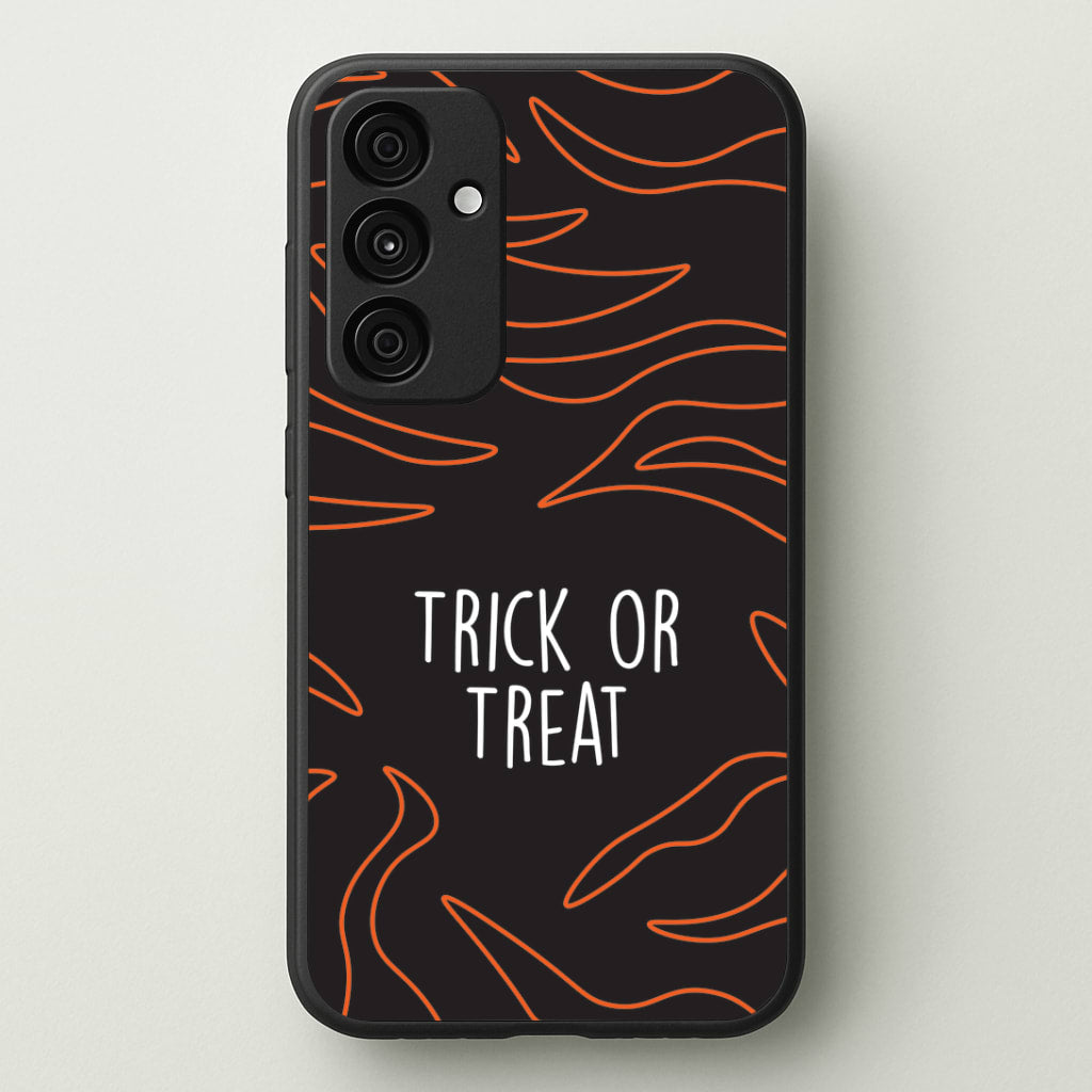 Zebra Print Trick Or Treat Galaxy A55 Case