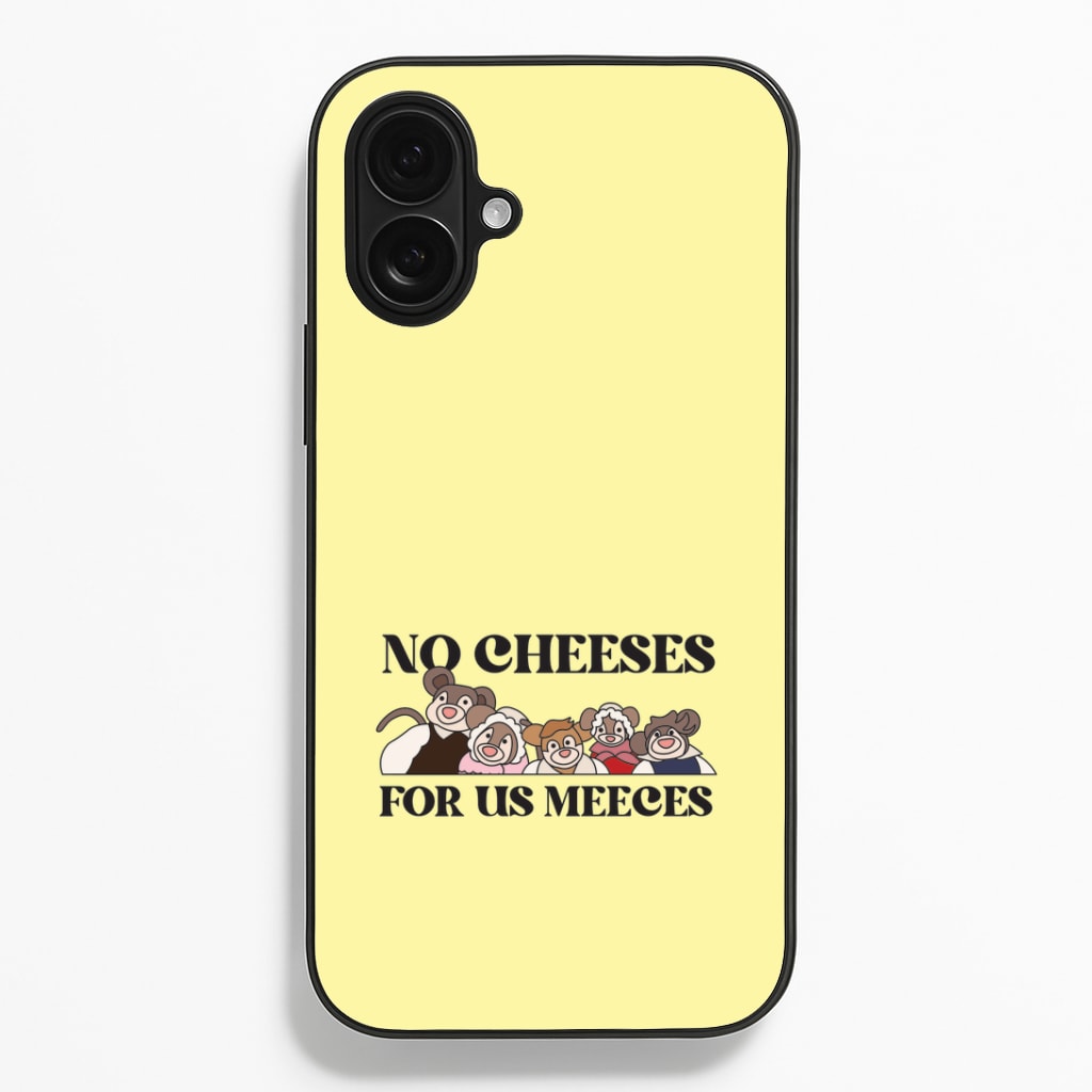 No Cheeses For Us Meeces II iPhone 16 Plus Case