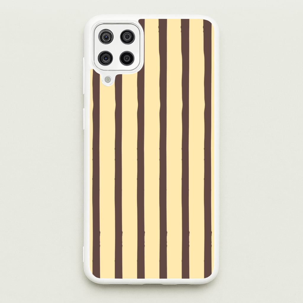 Vanilla & Chocolate Stripes Galaxy A12 Case