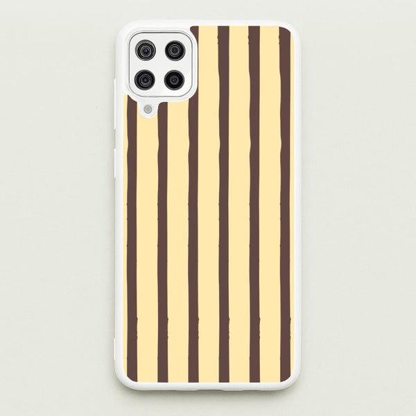 Vanilla & Chocolate Stripes Galaxy A12 Case