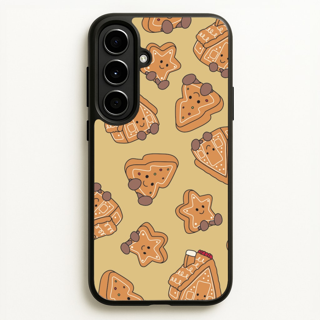 Gingerbread Plushies Pattern Galaxy A56 Case