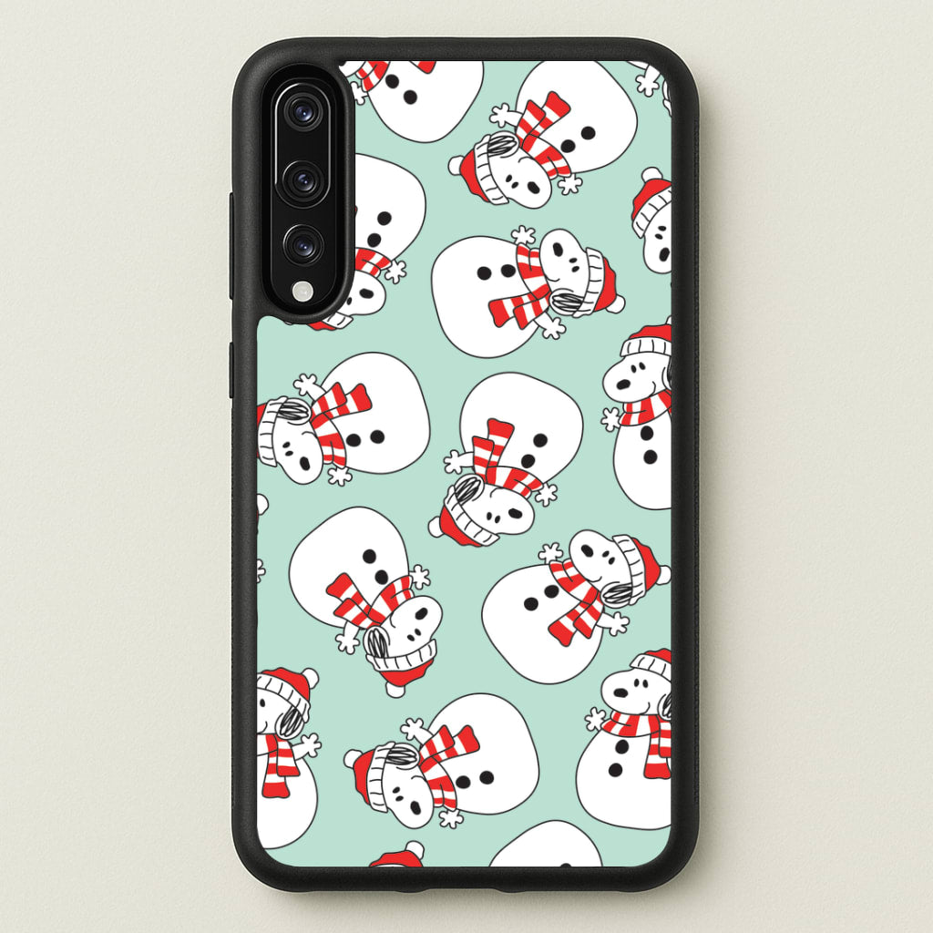Cartoon Beagle Snowman Pattern Huawei P20 Pro Case