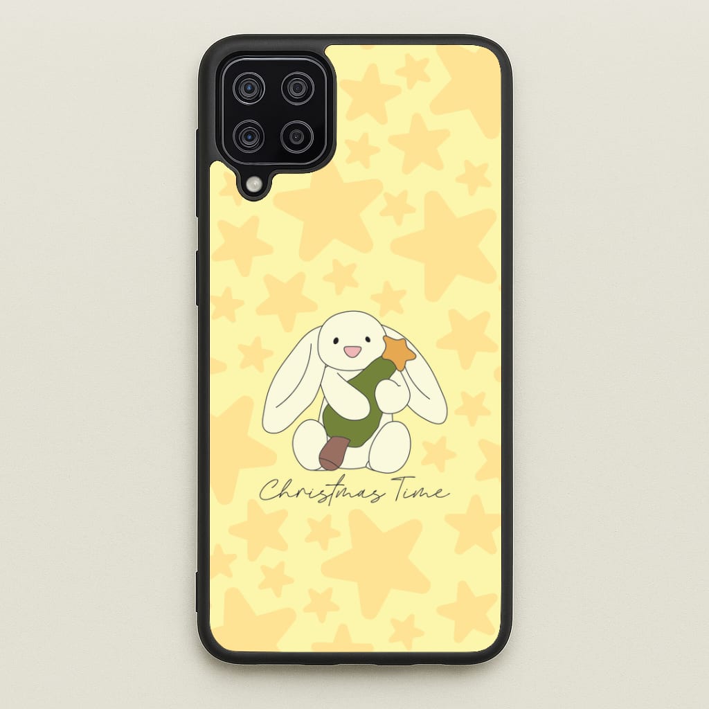 Christmas Bunny Stars Plush Galaxy A12 Case