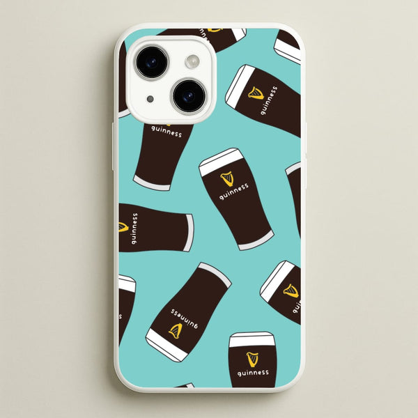 Stout Pint Pattern iPhone 15 Plus Case
