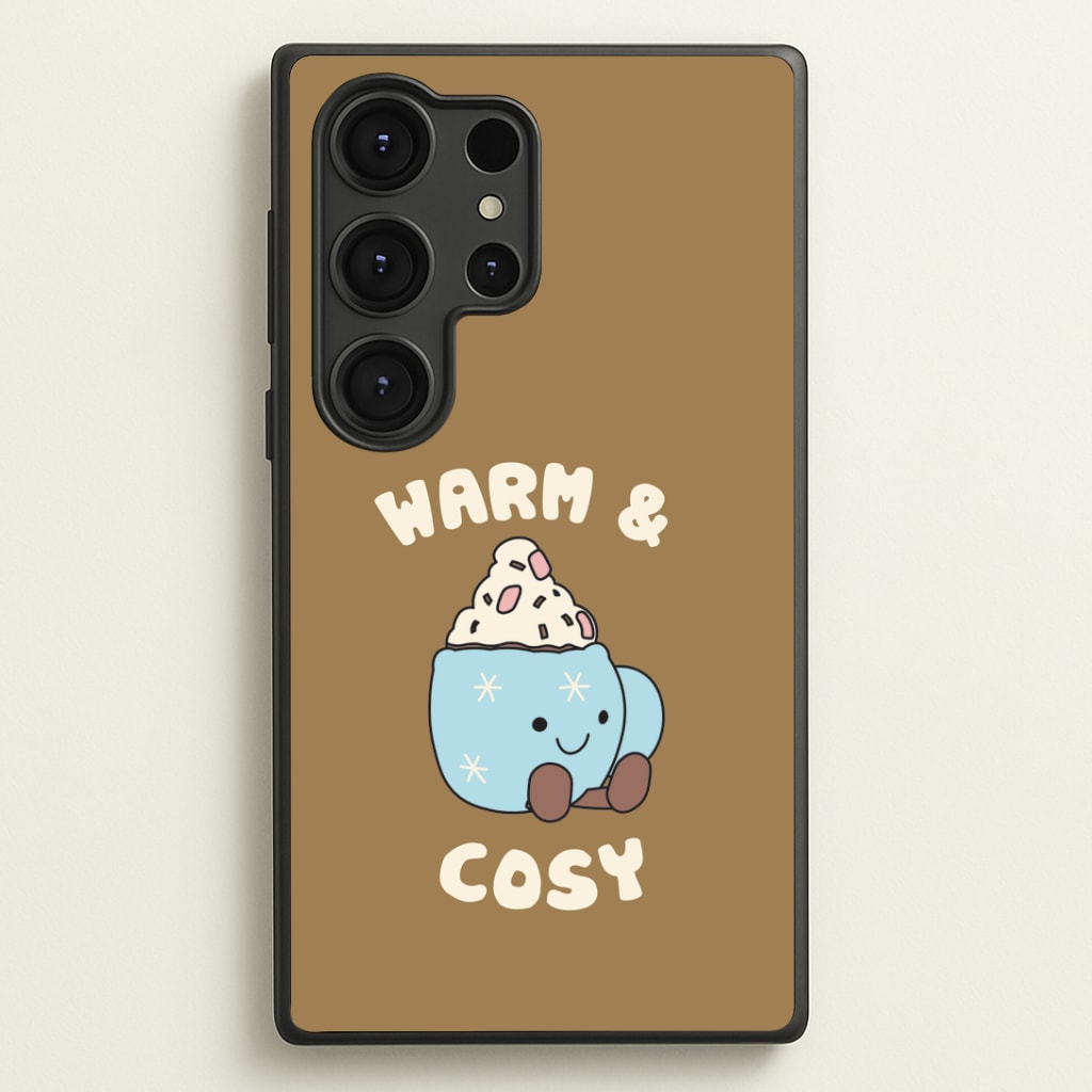 Hot Cocoa Plush Quote Galaxy S25 Ultra Case