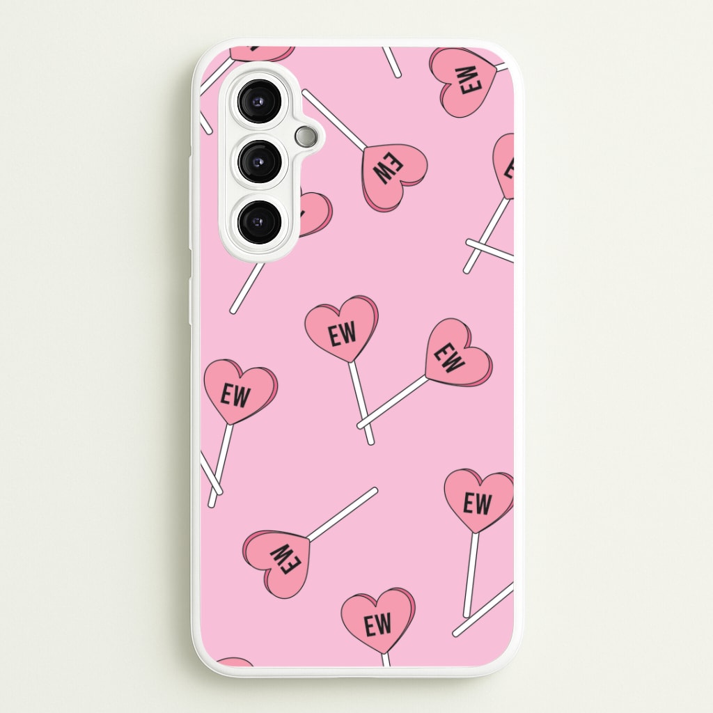 Ew Love Heart Lolipops Pattern Galaxy A14 Case